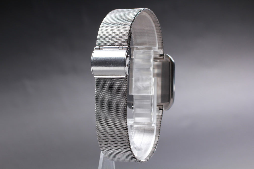 Vintage 1973 [Exc+5] Seiko Chariot 2220-3170 Manual Black Roman Dial Tank Men's