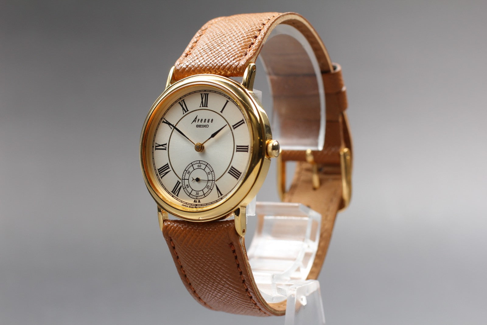 Vintage 1988 [NOS w/ Tag] Seiko Avenue 2K23-6000 Quartz Small Second Roman Men's