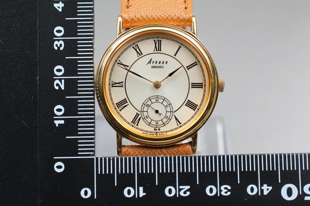 Vintage 1988 [NOS w/ Tag] Seiko Avenue 2K23-6000 Quartz Small Second Roman Men's