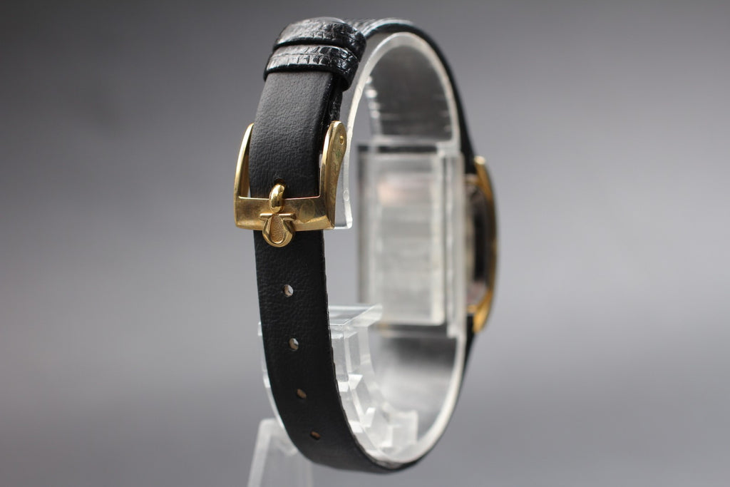Vintage 1980 [Near MINT / BOX] Omega De Ville Cal.1387 Quartz Gold Tank Women's