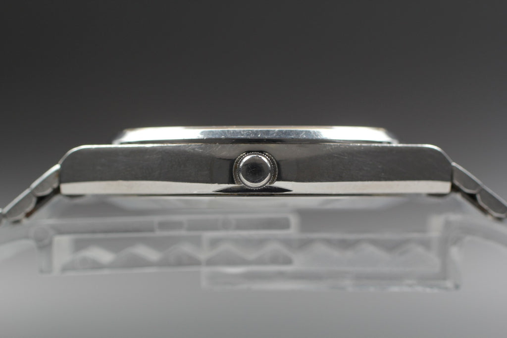 Vintage 1977 [Exc+5] Seiko Emblem 4122-5020 34mm Silver Dial Quartz Men's Watch