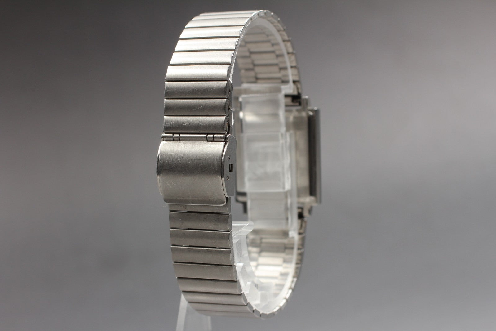 Vintage 1984 [Exc+5] Seiko 7321-5540 24mm Quartz Silver Dial Tank Women's Watch