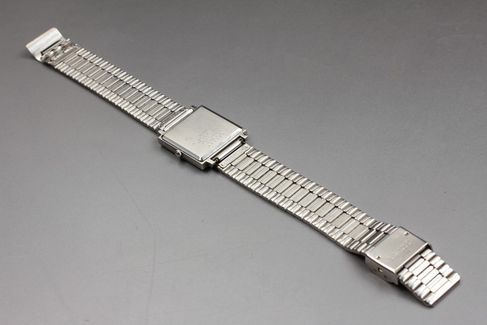 Vintage 1984 [Exc+5] Seiko 7321-5540 24mm Quartz Silver Dial Tank Women's Watch