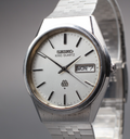 Vintage 1979 [Exc+5] Seiko King Twin Quartz 9923-8050 35mm Silver Dial Men's