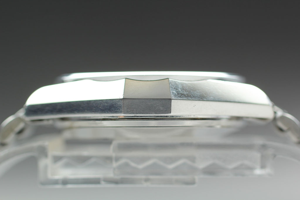 Vintage 1976 [Exc+5] Seiko King Quartz 4823-8050 36mm Dark Blue Dial Date Men's