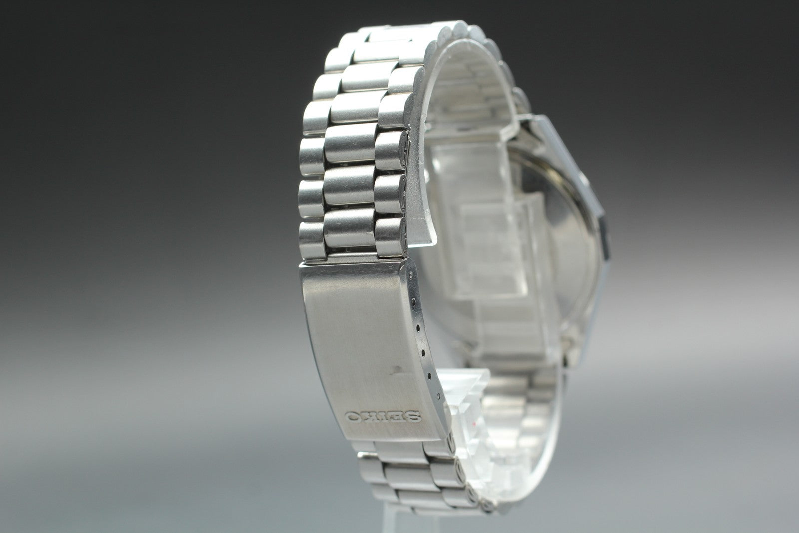 Vintage 1976 [Exc+5] Seiko King Quartz 4823-8050 36mm Dark Blue Dial Date Men's