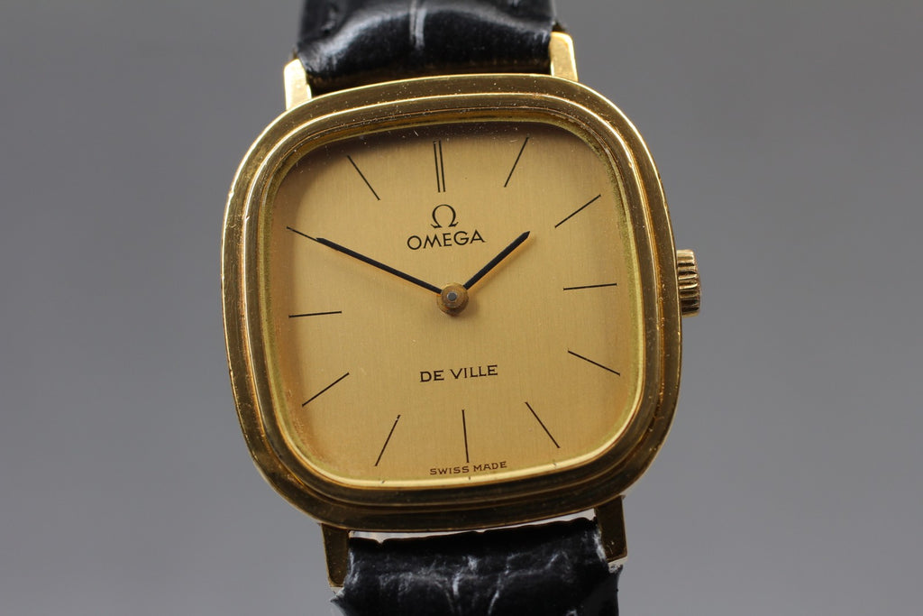 Vintage 1974 [Near MINT] Omega De Ville Cal.625 24mm Manual Winding Gold Women's