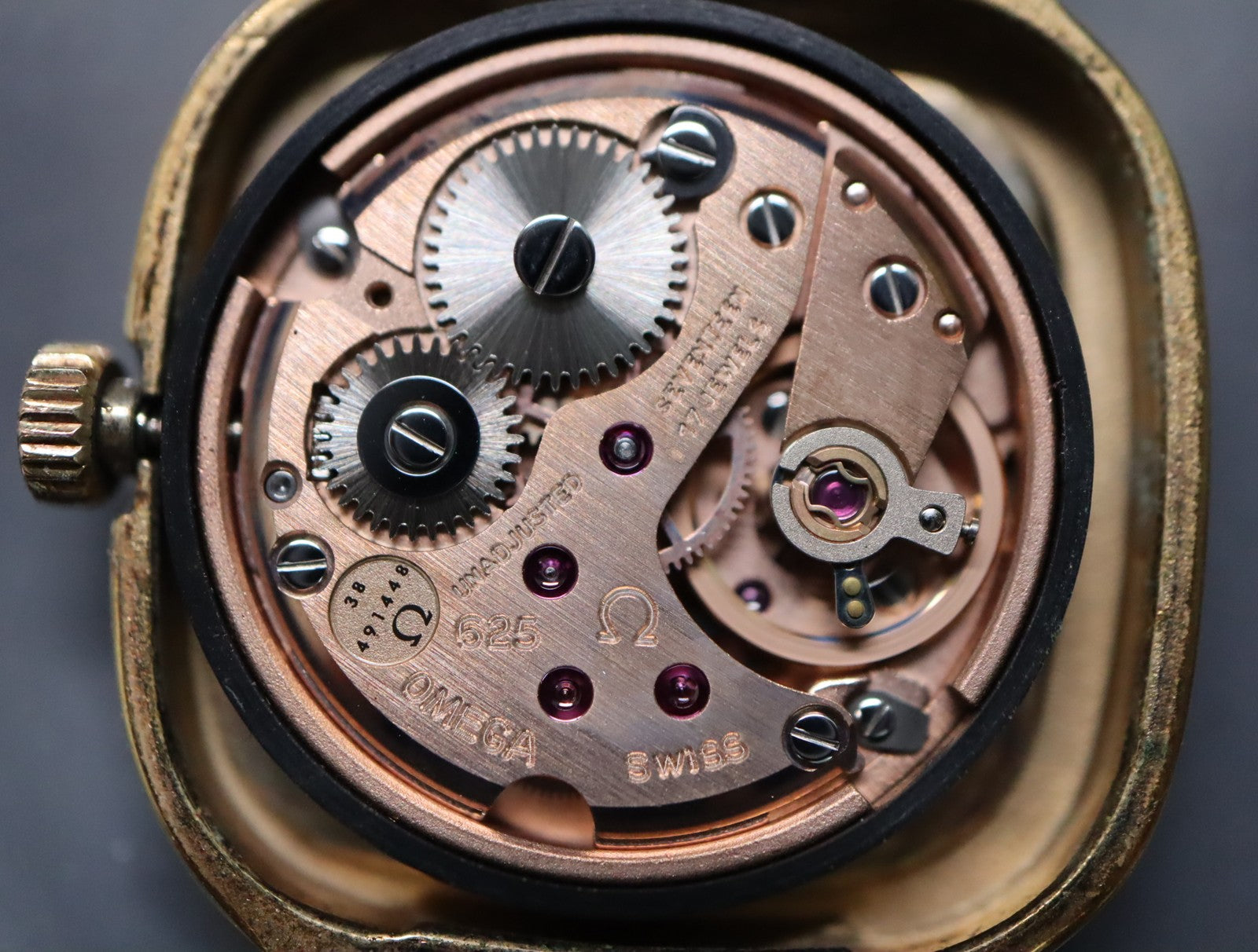 Vintage 1974 [Near MINT] Omega De Ville Cal.625 24mm Manual Winding Gold Women's