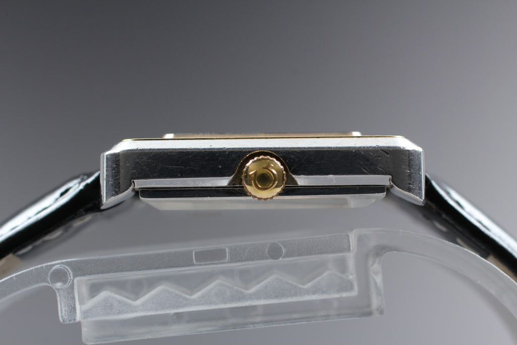 Vintage 1978 [Near MINT] Omega De Ville Cal.625 14K Bezel Manual Wind Tank Women