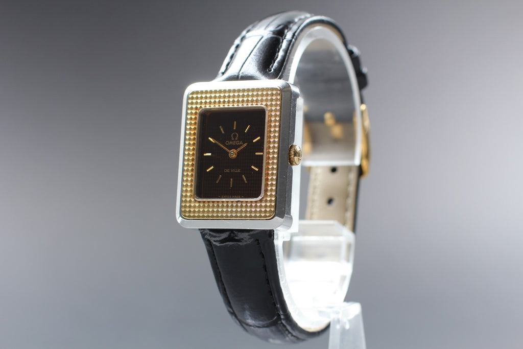Vintage 1978 [Near MINT] Omega De Ville Cal.625 14K Bezel Manual Wind Tank Women