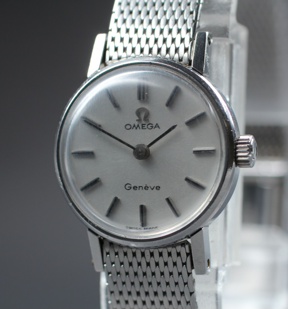 Vintage 1969 [Near MINT] Omega Geneve Cal.620 20mm Manual Winding Silver Women's
