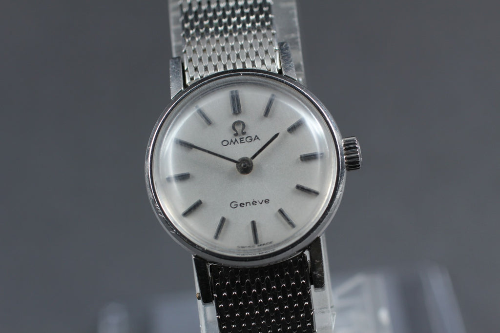 Vintage 1969 [Near MINT] Omega Geneve Cal.620 20mm Manual Winding Silver Women's