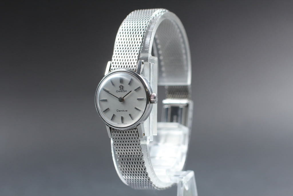 Vintage 1969 [Near MINT] Omega Geneve Cal.620 20mm Manual Winding Silver Women's