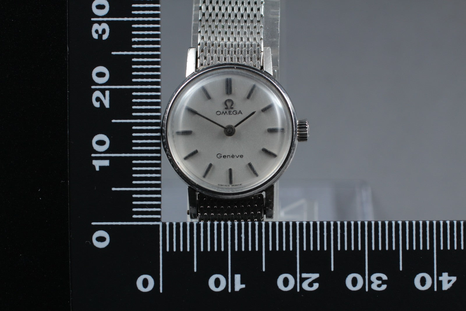 Vintage 1969 [Near MINT] Omega Geneve Cal.620 20mm Manual Winding Silver Women's