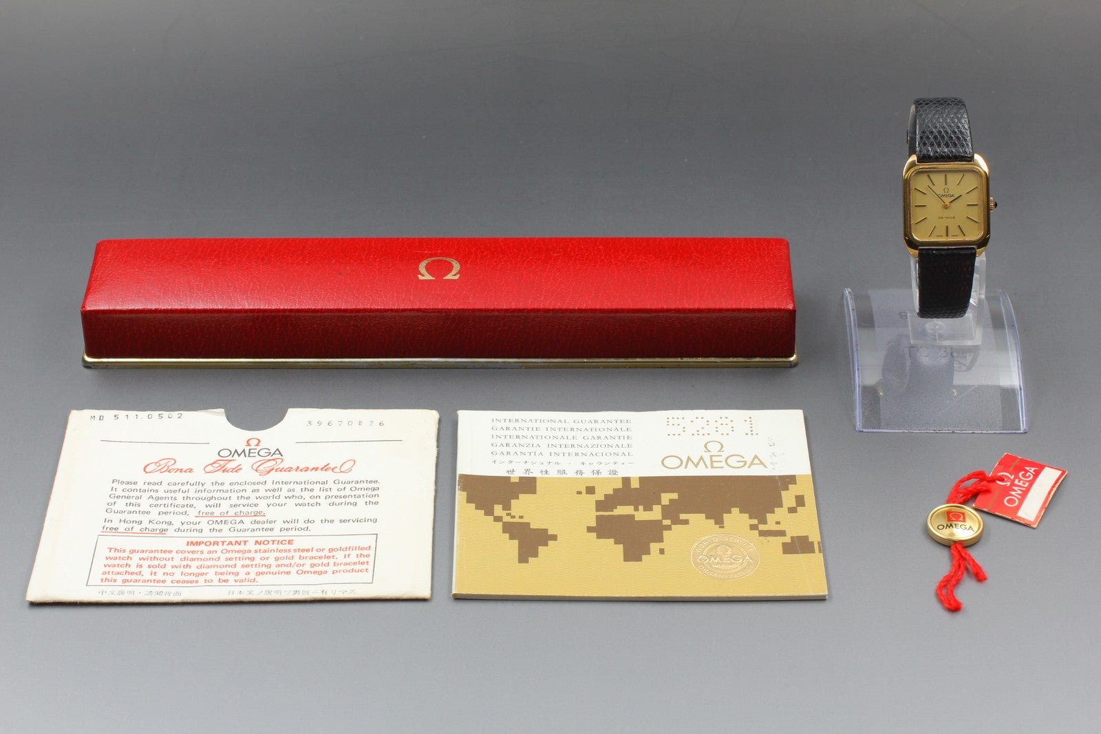 Vintage 1975 [Near MINT / Box] Omega De Ville Cal.625 Manual Gold Tank Women's