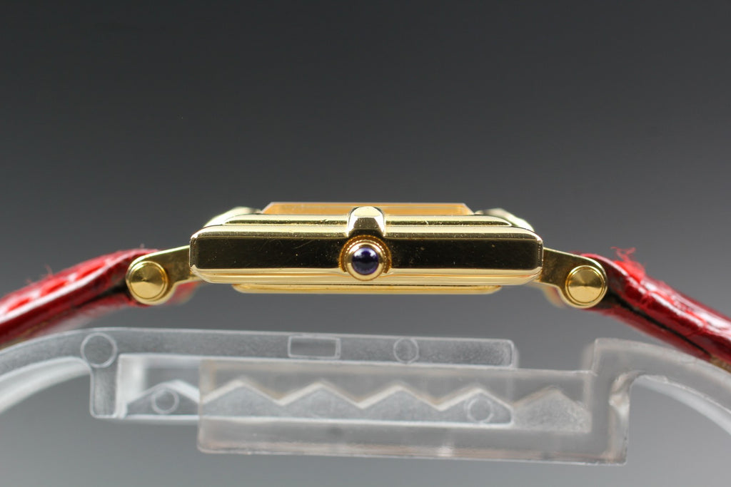 Exc+5 Vintage Yves Saint Laurent 5420-F46657 White Roman Dial Quartz Women's