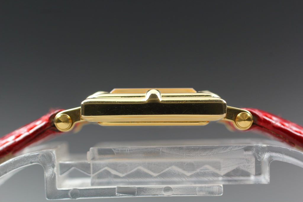 Exc+5 Vintage Yves Saint Laurent 5420-F46657 White Roman Dial Quartz Women's