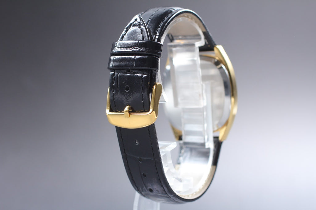 Vintage 1979 [Near MINT] Omega De Ville 192.0034 34mm Quartz Gold Dial Men's