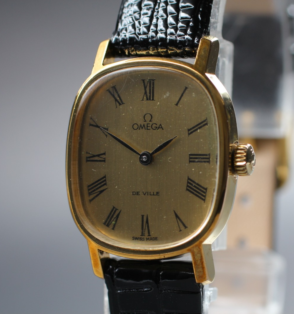 Vintage 1975 [Near MINT] Omega De Ville 511.0509 21mm Manual Gold Roman Women's