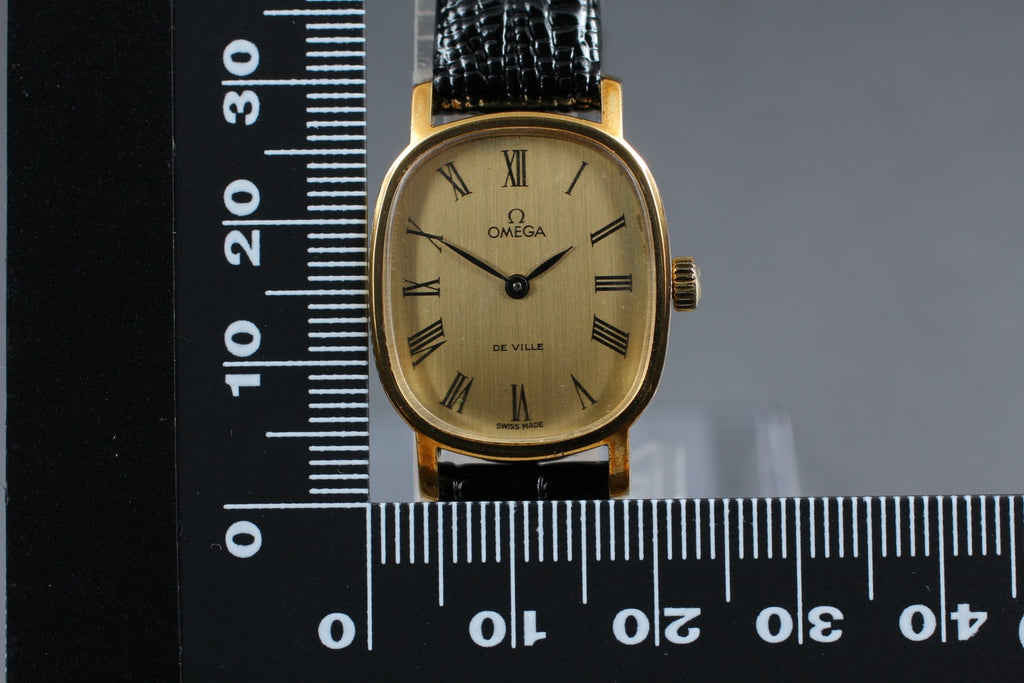 Vintage 1975 [Near MINT] Omega De Ville 511.0509 21mm Manual Gold Roman Women's