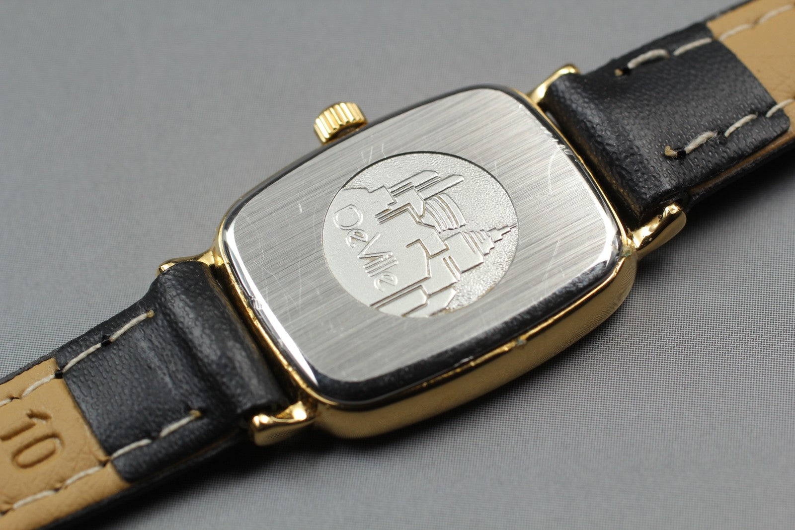Vintage 1989 [Near MINT] Omega De Ville 595.0099.2 18mm Quartz Gold Dial Women's