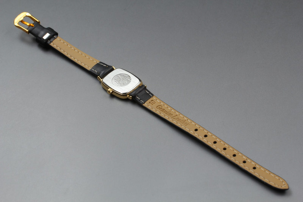 Vintage 1989 [Near MINT] Omega De Ville 595.0099.2 18mm Quartz Gold Dial Women's