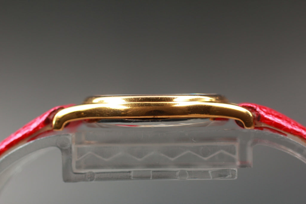 Vintage 1980 [Near MINT] Omega De Ville 591.0094 24mm Quartz Gold Dial Women's