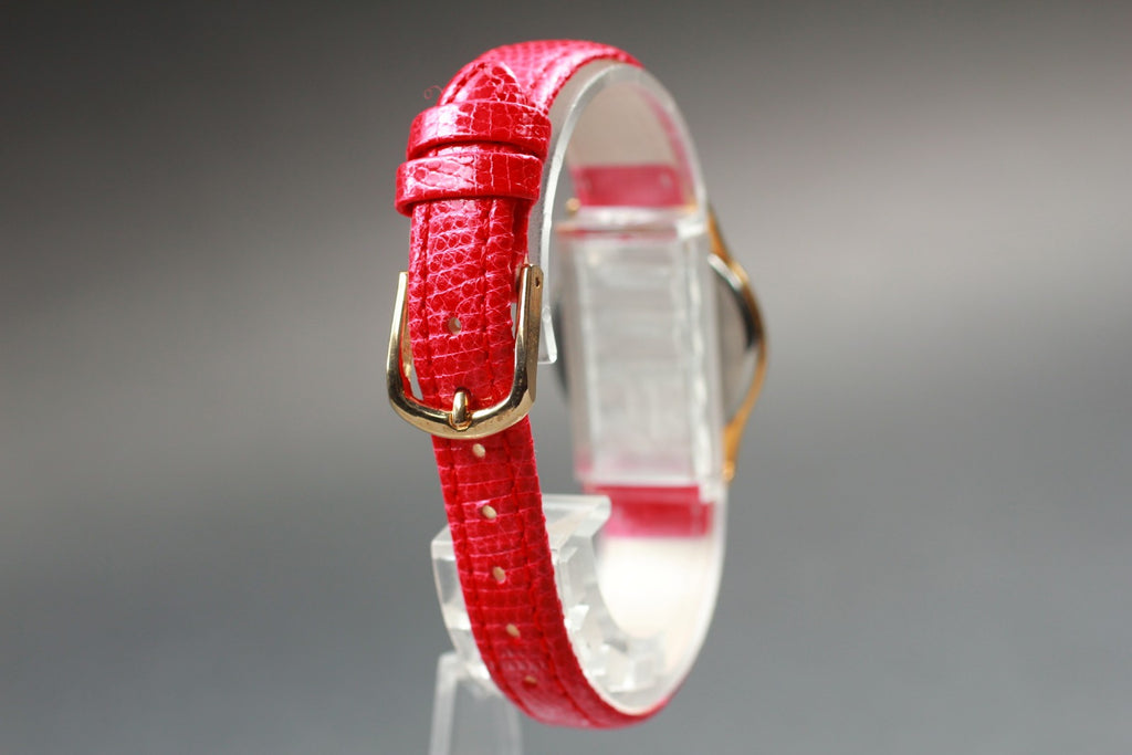 Vintage 1980 [Near MINT] Omega De Ville 591.0094 24mm Quartz Gold Dial Women's
