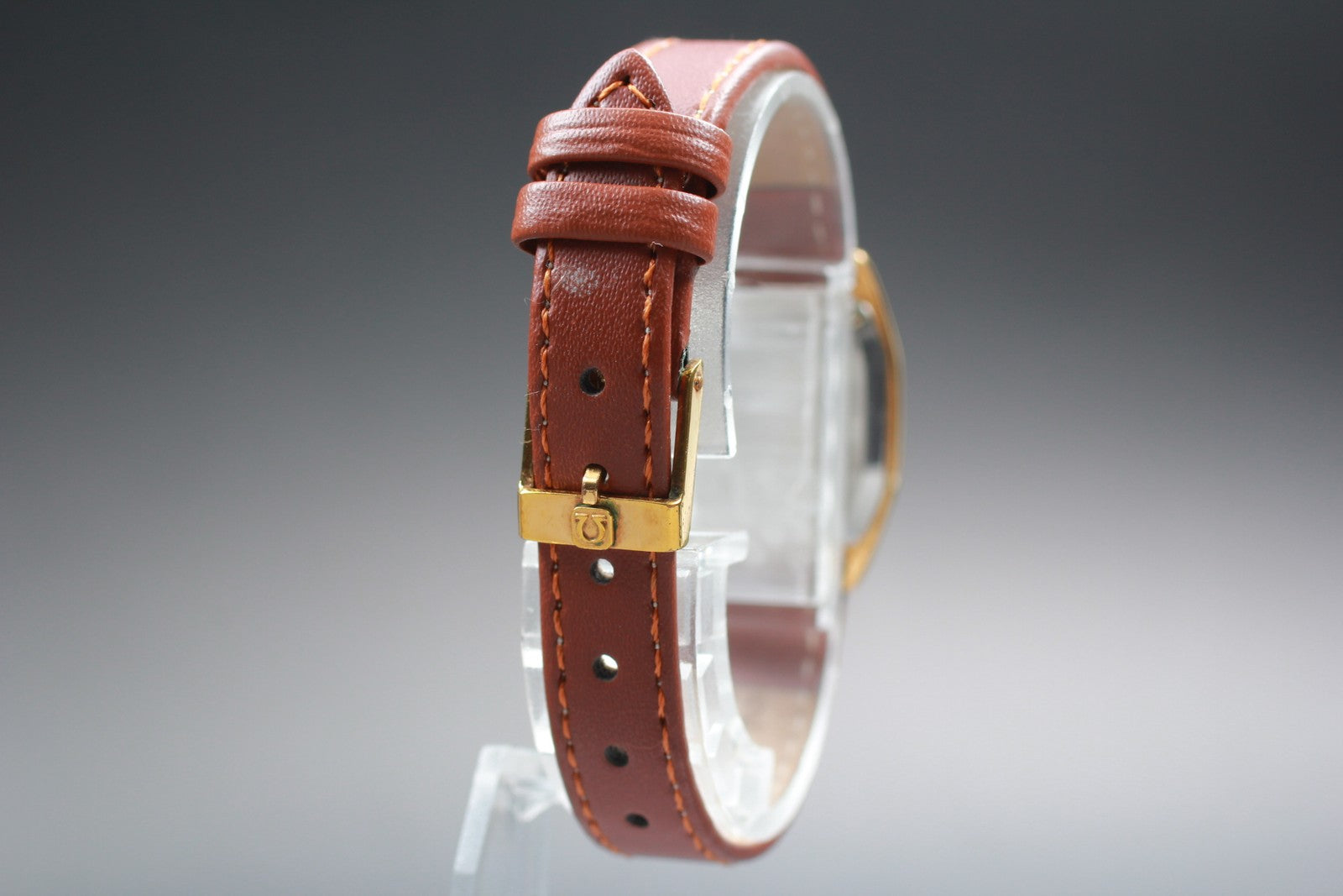 Vintage 1982 [Near MINT] Omega De Ville 591.0247 20mm Gold Dial Quartz Women's