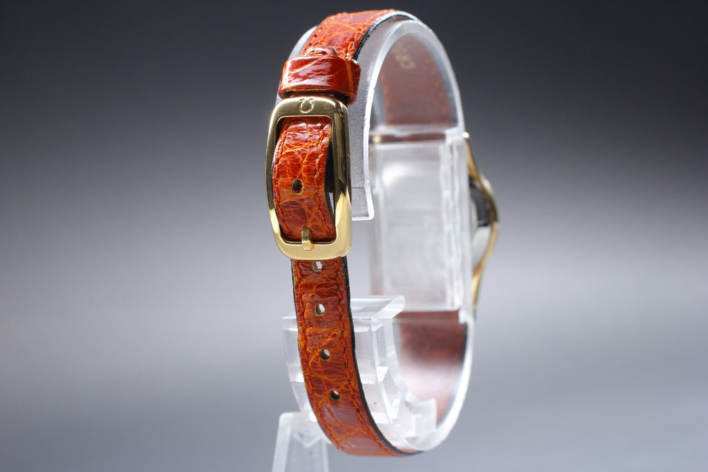 Vintage 1982 [Near MINT] Omega De Ville 591.0232 20mm Quartz Roman Dial Women's