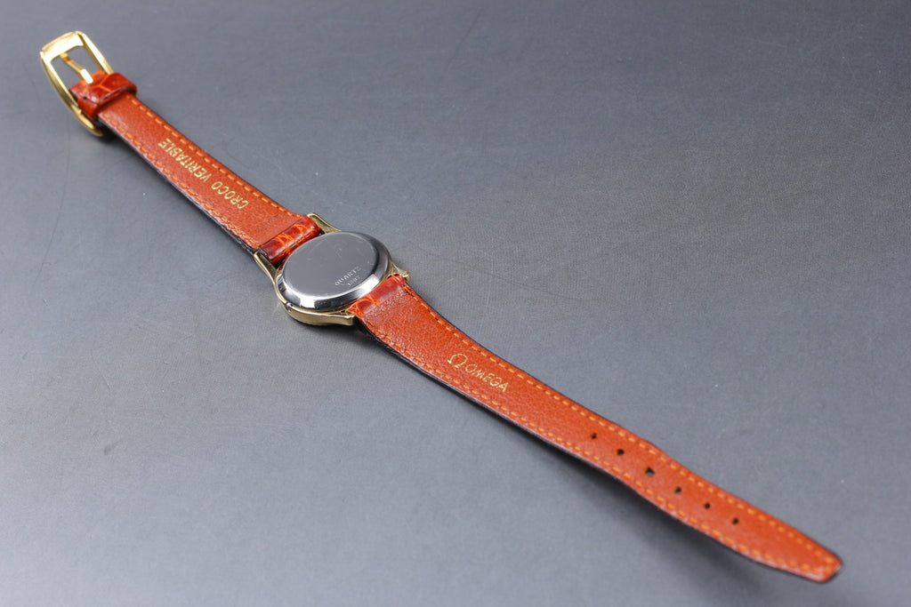 Vintage 1982 [Near MINT] Omega De Ville 591.0232 20mm Quartz Roman Dial Women's
