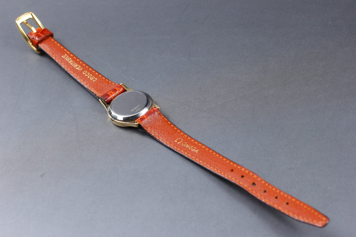Vintage 1982 [Near MINT] Omega De Ville 591.0232 20mm Quartz Roman Dial Women's
