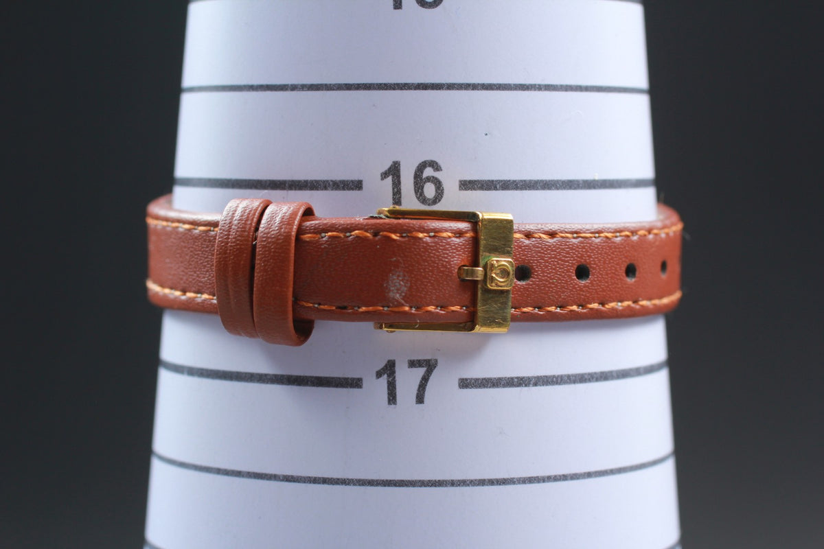 Vintage 1982 [Near MINT] Omega De Ville 591.0247 20mm Gold Dial Quartz Women's