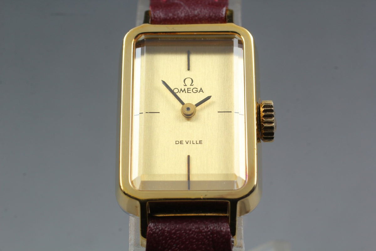 Vintage 1973 [Near MINT] Omega De Ville 511.0374 17mm Manual Wind Gold Women's
