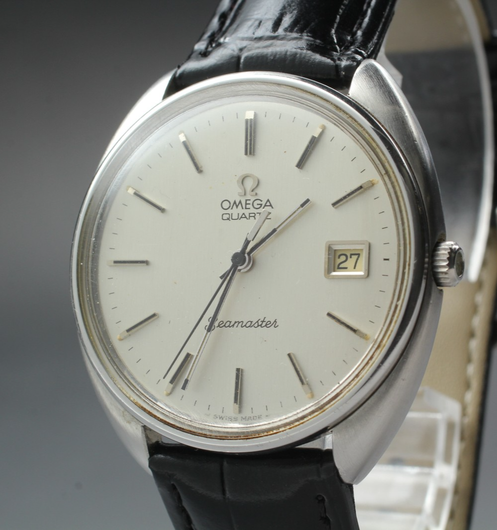 Vintage 1977 [Near MINT] Omega Seamaster 196.0078 36mm Quartz Silver Dial Men's