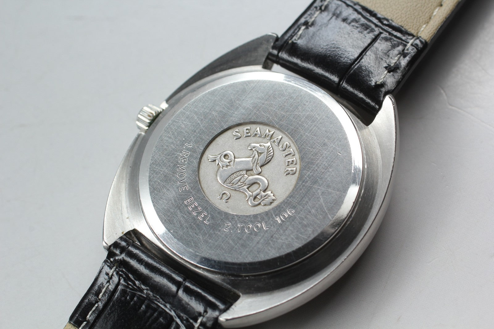 Vintage 1977 [Near MINT] Omega Seamaster 196.0078 36mm Quartz Silver Dial Men's