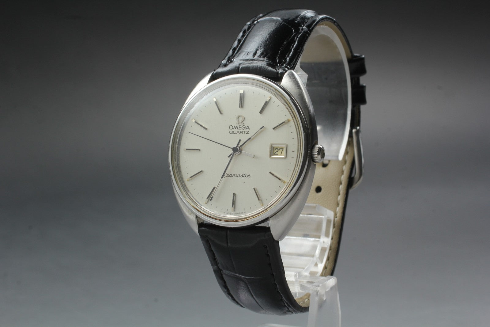 Vintage 1977 [Near MINT] Omega Seamaster 196.0078 36mm Quartz Silver Dial Men's