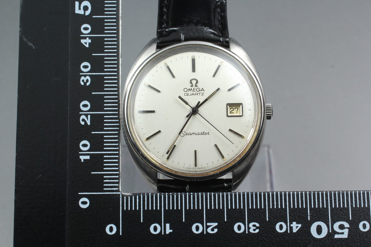 Vintage 1977 [Near MINT] Omega Seamaster 196.0078 36mm Quartz Silver Dial Men's