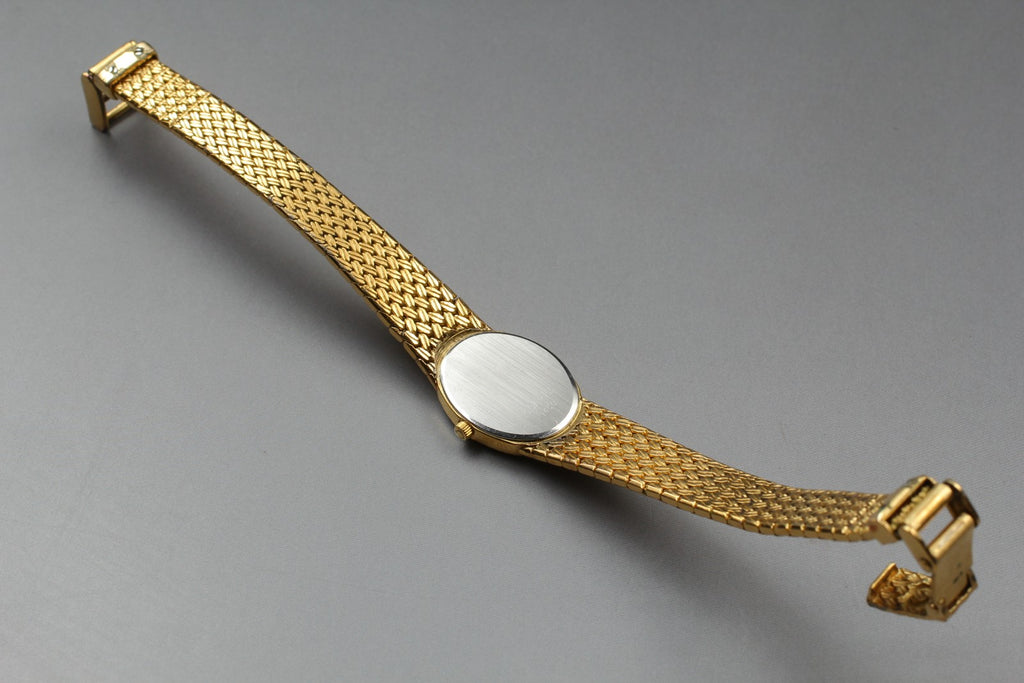 Vintage 1984 [Near MINT] Omega De Ville 591.0303 16mm Quartz Gold Dial Women's