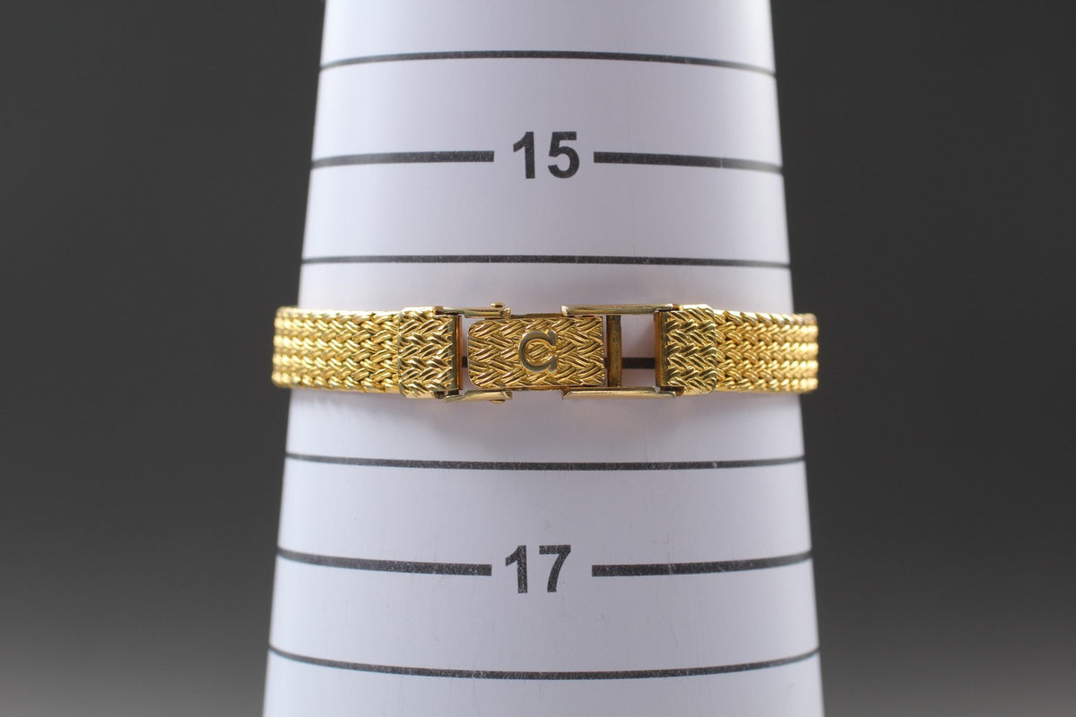 Vintage 1984 [Near MINT] Omega De Ville 591.0303 16mm Quartz Gold Dial Women's