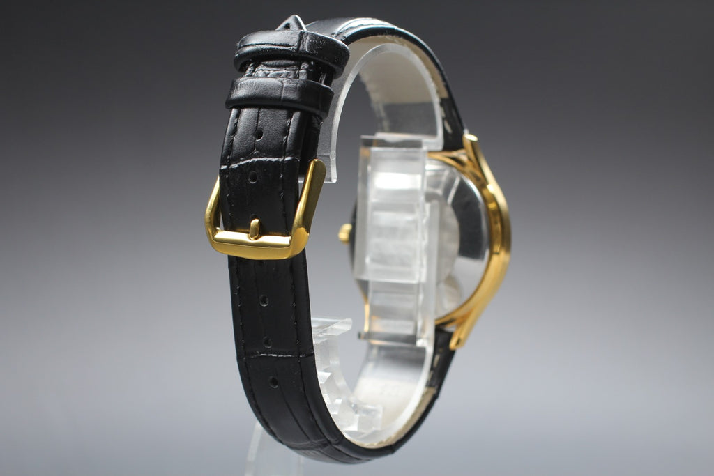Vintage 1973 [Near MINT] Omega De Ville 192.0027 35mm Quartz Gold Dial Men's