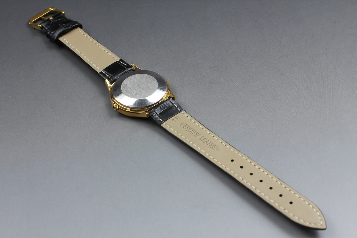 Vintage 1973 [Near MINT] Omega De Ville 192.0027 35mm Quartz Gold Dial Men's