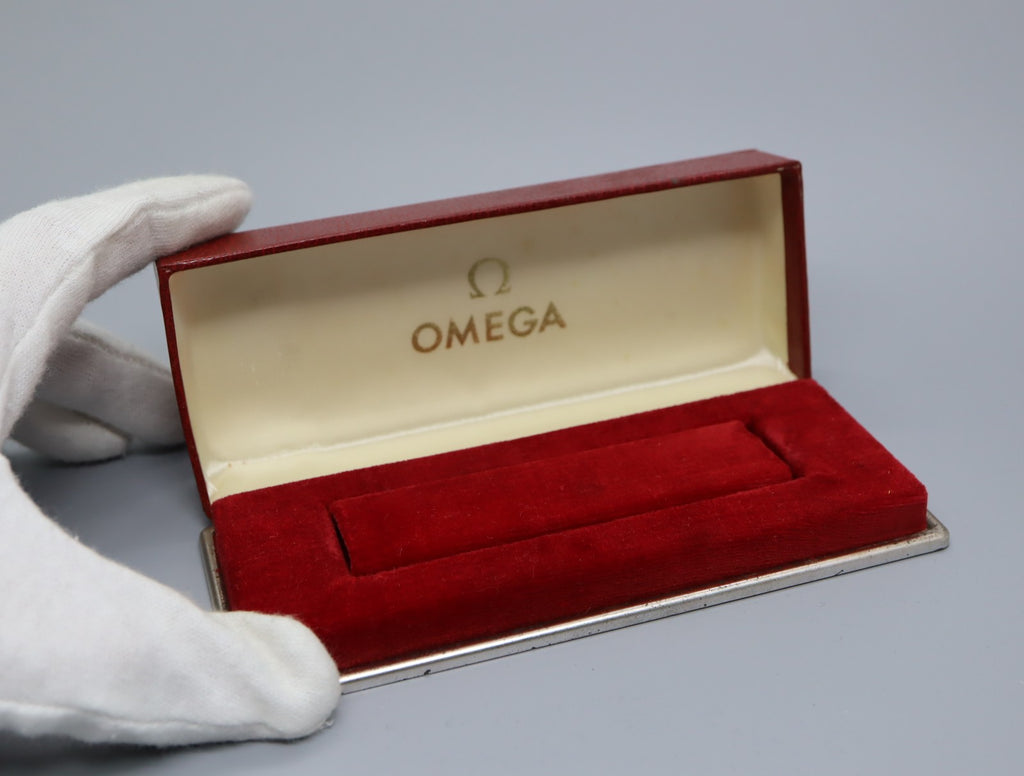Near MINT Omega Vintage Red Watch Box Genuine Case Only From JAPAN 3