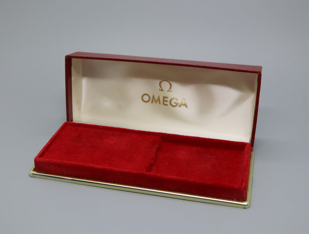 Near MINT Omega Vintage Red Watch Box Genuine Case Only From JAPAN 2