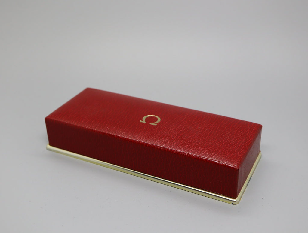 Near MINT Omega Vintage Red Watch Box Genuine Case Only From JAPAN 2