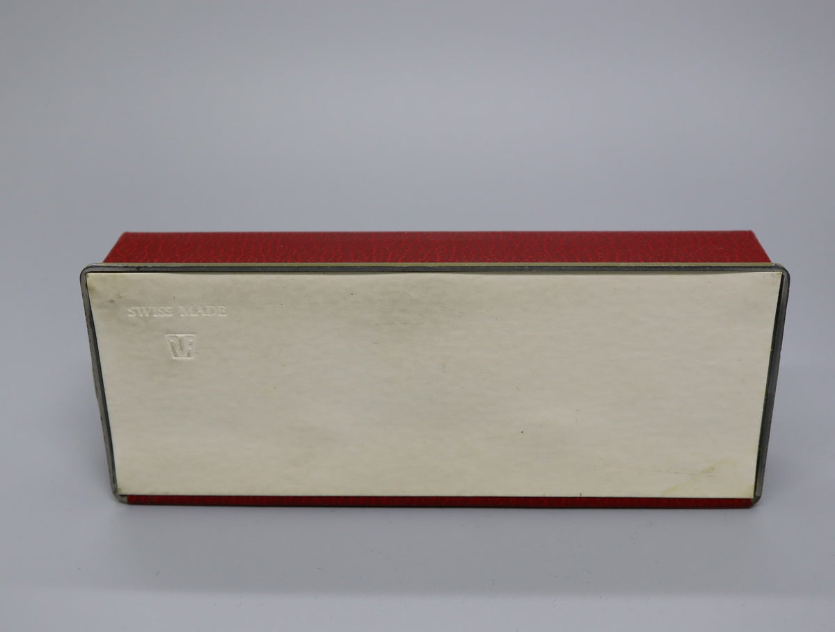 Near MINT Omega Vintage Red Watch Box Genuine Case Only From JAPAN 2