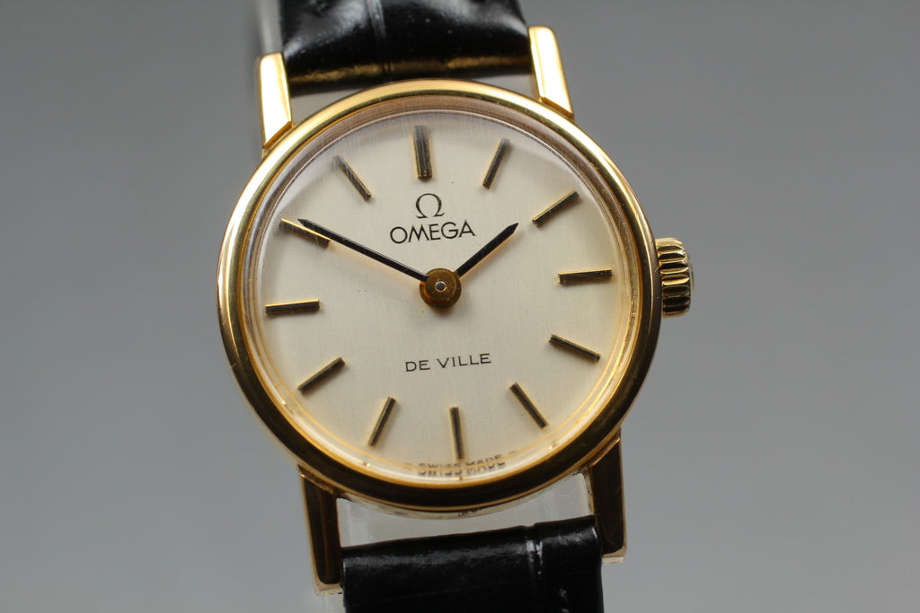 Vintage 1977 [Near MINT] Omega De Ville 511.0554 21mm Manual Silver Dial Women's