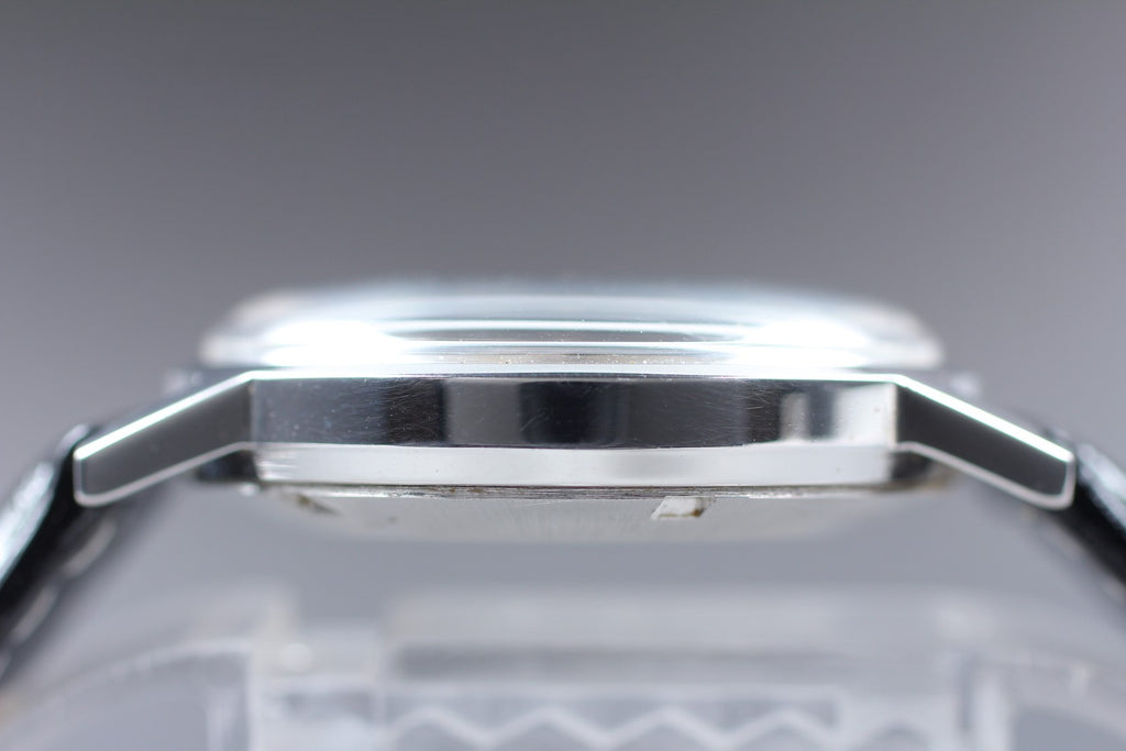 Vintage 1971 [Near MINT] Omega Geneve 166.070 35mm Automatic Silver Dial Men's