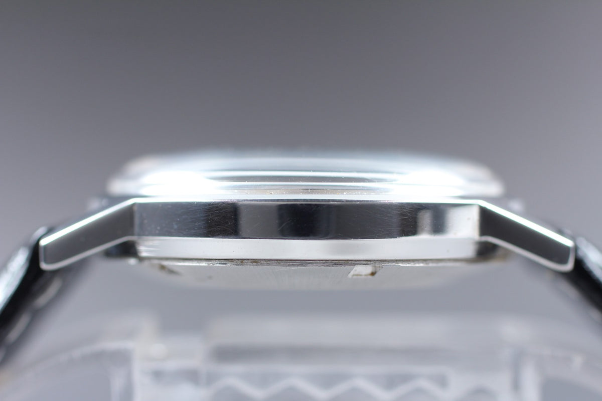 Vintage 1971 [Near MINT] Omega Geneve 166.070 35mm Automatic Silver Dial Men's