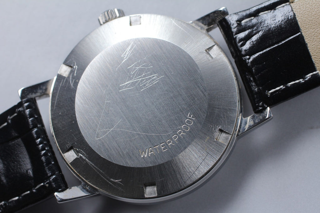 Vintage 1971 [Near MINT] Omega Geneve 166.070 35mm Automatic Silver Dial Men's
